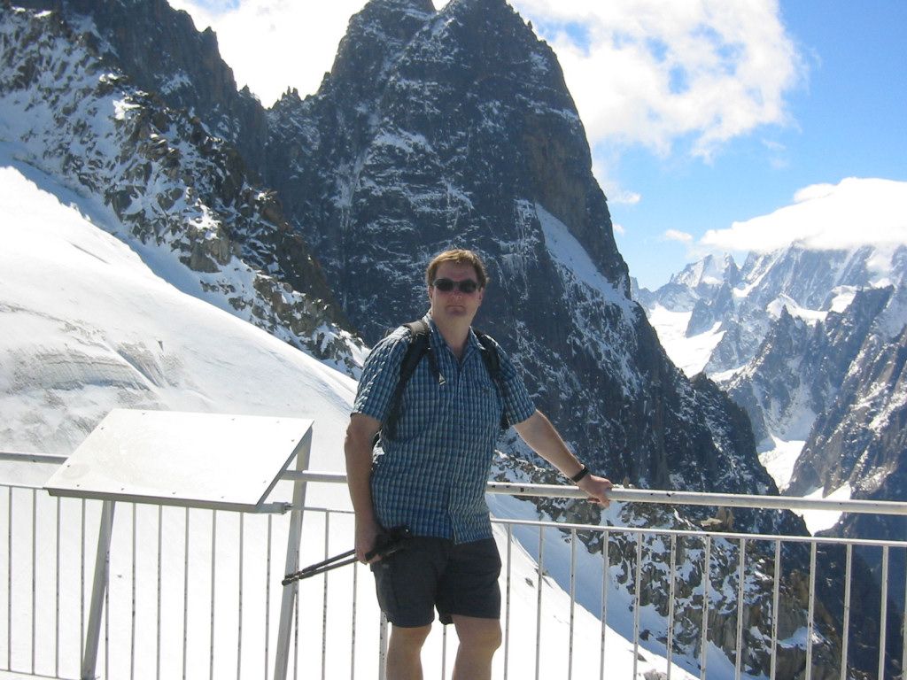 Stephen at Grand Montets